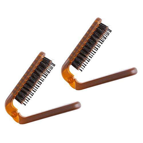 BATHVEVE 2Stücke Tragbarer Klappkamm Faltbare Haarbürste für Männer und Ergonomischer Reisehaarkamm Massagekamm für Glatte Locken für Reisen und Salon von BATHVEVE