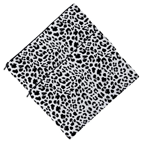 BATHVEVE 2stücke Leopardenmuster Kosmetiktasche Tragbare Schminktasche Für Damen Wiederverwendbare Toilettentasche Für Reisen Zur Aufbewahrung Von Kosmetik Schlüsseln Und Mobiltelefonen von BATHVEVE