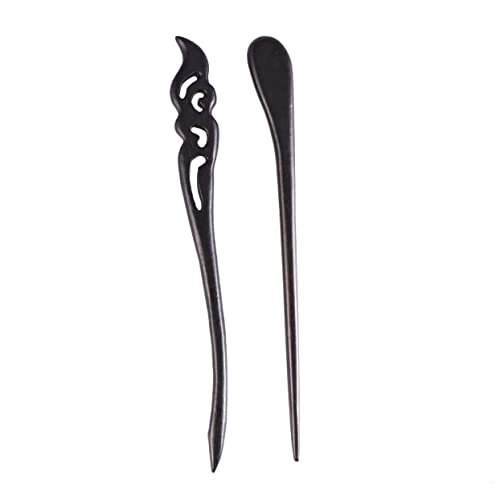 BATHVEVE 2stücke Haar-stäbchen Aus Holz Vintage-design Für Damen Und Herren Dekorative Haarnadeln Für Hochsteckfrisuren Für Partys Und Feiern von BATHVEVE