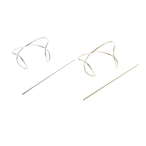 BATHVEVE 2sätze Unregelmäßige Metall Haarspangen Für Damen Haarnadeln Im Gold-silber-design Für Hochsteckfrisuren Und Chignon Leicht Und Tragbar Als von BATHVEVE
