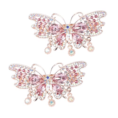 BATHVEVE 2stücke Frühling Pferdeschwanz Haarnadeln Schmetterlings Automatische Haarspangen Haar Clips Für Frauen Haarschmuck Federhaarspange Weibliche Haarnadeln BATHVEVE 2stücke Frühling Pferdeschwanz Haarnadeln Schmetterlings Automatische Haarspangen Haar Clips Für Frauen Haarschmuck Federhaarspange Weibliche Haarnadeln von BATHVEVE