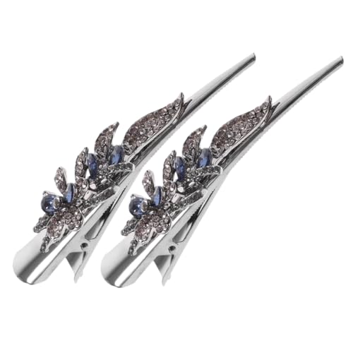 BATHVEVE 2stücke Haarspangen Mit Strasssteinen Aus Metall Dekorative Glitzer-haarspangen Für Damen Funkelnde Styling-krokodilklemmen Für Frisuren von BATHVEVE