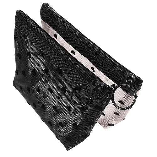 BATHVEVE 2stücke Reißverschluss Kulturbeutel Damen Make-up Taschen Aus Stoff Und Nylon Für Outdoor Reisen Und Tägliche Aufbewahrung Von Kosmetika Und Kleinigkeiten von BATHVEVE