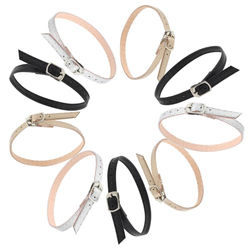 BATHVEVE 3 Paare High Heels Schuhriemen aus Robustem PU-Material Verstellbare Abnehmbare Knöchelriemen für Damen Anti-rutsch Passend für Sandalen und Absatzschuhe Vielseitiges von BATHVEVE