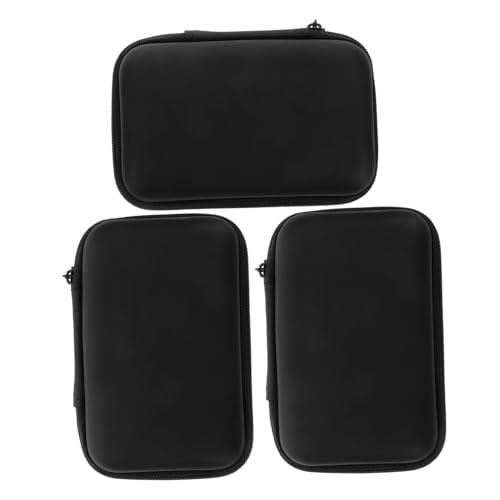 BATHVEVE 3 Stück Maniküre-werkzeuge Wimpern-organizer Wimpern Pinzette Halter Wimpernaufbewahrung Wimpern Pinzette Etui Wimpernhalter Tragbares Wimpernetui Wimpernfall Black Stoff von BATHVEVE