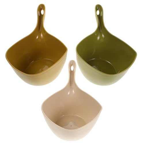BATHVEVE 3 Stücke Bad Wasser Schöpfkelle Mehrzweck Wasser Scoop Kunststoff Lange Griff Wasser Löffel Praktische Wasser Scoop Für Dusche Und Küche von BATHVEVE