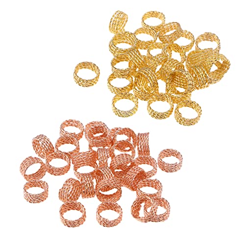 BATHVEVE 30 Stück Dreadlocks Haarschmuck Zubehör Metall Manschetten Ringe für Zöpfe Dreadlocks Dekoration Leicht zu Formen für und Mädchen von BATHVEVE