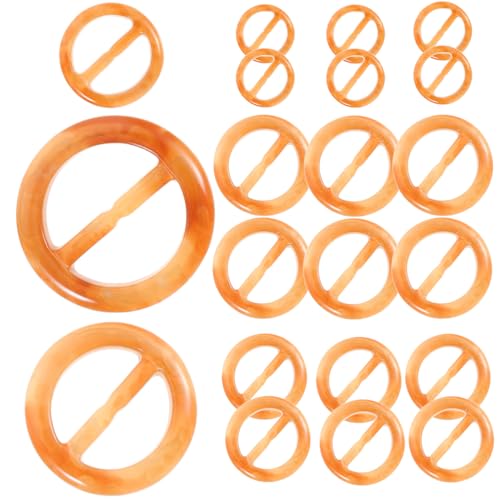 BATHVEVE 30 Stück Teiliges Harz Schalring Damen Runde Klammern Vielseitige Halstuch Hemd Clips Glatte Oberfläche Strapazierfähige Mode accessoires für Stilvolle Schal Shirt dekoration von BATHVEVE