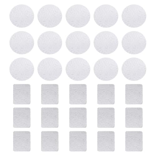 BATHVEVE 30 Stück Teiliges Metall aufkleber für Lidschattenpalette Runde und Quadratische DIY Magnet lidschattenpalette Zubehör Kompatibel mit Magnetischen Kosmetikpaletten Langlebig und von BATHVEVE