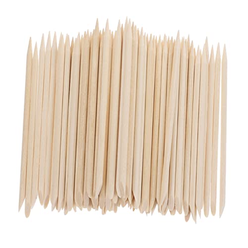 BATHVEVE 300stücke Multifunktionale Holzstäbchen Für Nagelreinigung Maniküre-werkzeuge Für Frauen Und Männer Zum Entfernen Von Nagellack Und Toter Haut Leicht Und Tragbar von BATHVEVE