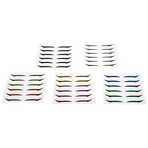 BATHVEVE 36paare Glitzer Lidschatten Aufkleber Für Doppelte Augenlider Wiederverwendbare Eyeliner Sticker Für Damen Wasserfest Pro Für Augen-make-up von BATHVEVE