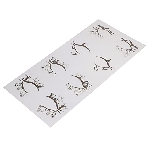 BATHVEVE 4 Paare Halloween Augen Make Up Aufkleber Fledermaus Spinne Eyeliner Decals für Kostümpartys Cosplay Karneval Perfektes Deko Accessoire für Fotos und Feiern von BATHVEVE