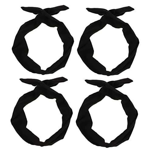 BATHVEVE 4 Stücke Draht Stirnband Bogen Stirnband für Damen Geknotete Haarbänder in Vintage Stil Hautfreundliches Haarschmuck für Make Up und Alltag von BATHVEVE