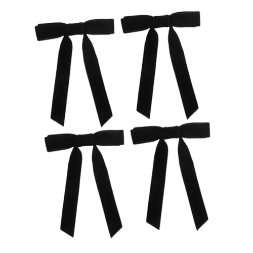 BATHVEVE 4stücke Velour Haarspangen Mit Schleife Niedliche Haarschmuck Für Damen Und Mädchen Elegante Haaraccessoires Für Verschiedene Anlässe Sanft Zum Haar von BATHVEVE
