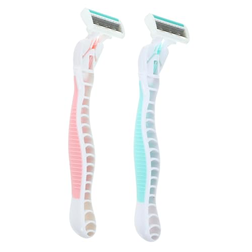 BATHVEVE 4 Stück Rasierer für Männer und Sicherheitsrasierer für Sanfte Haarentfernung für Beine Achseln und Bikinizone Unisex Haarentfernungskit von BATHVEVE
