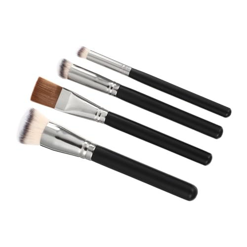 BATHVEVE 4stücke Teiliges Pinselset Für Foundation Und Concealer Professionelle Kosmetikwerkzeuge Für Makellose Haut Sanfte Synthetische Borsten Für Tägliche Und Professionelle von BATHVEVE