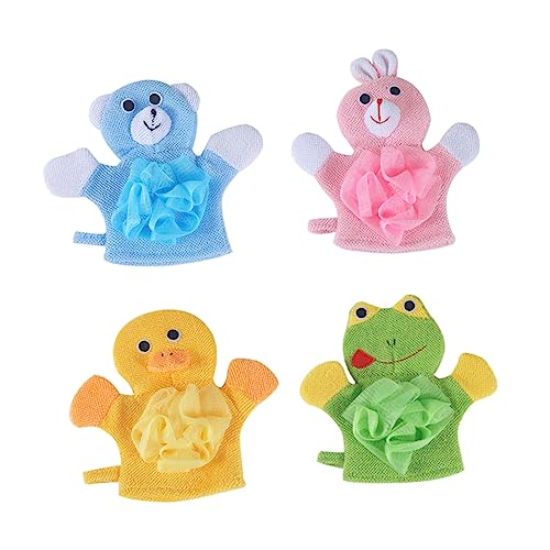 BATHVEVE 4stücke Duschen Wischen Hause Körper Reiniger Duschhandschuh Badetuch Junge Mädchen Duschtuch Körper Duschhandschuh Badetuch Junge Mädchen Duschtuch von BATHVEVE