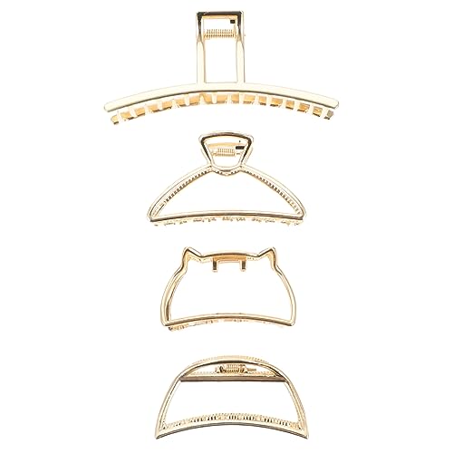 BATHVEVE 4stücke Haarklammer Metall -legierung Haar Klaue Clip Haar Zähne Klemme Pferdeschwanz Halter Für Frauen von BATHVEVE