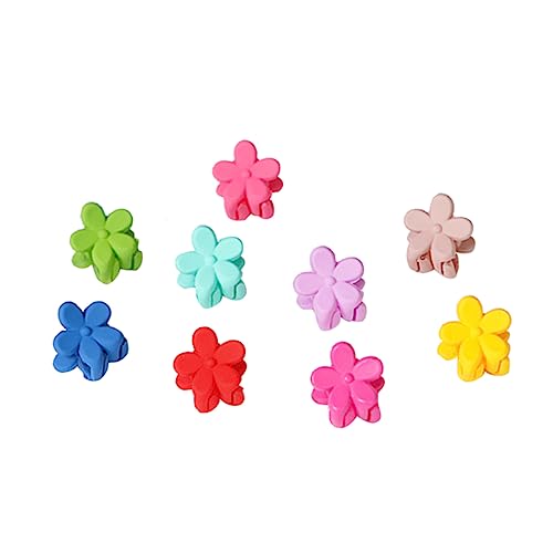 BATHVEVE 50 Stück Mini Haarklammern für Mädchen Mattierte Bunte Blüten Haaraccessoires für Feines oder Dickes Haar Zufällige Farben für Geburtstage und Feiertage Zufällige Zufällige Farbe von BATHVEVE