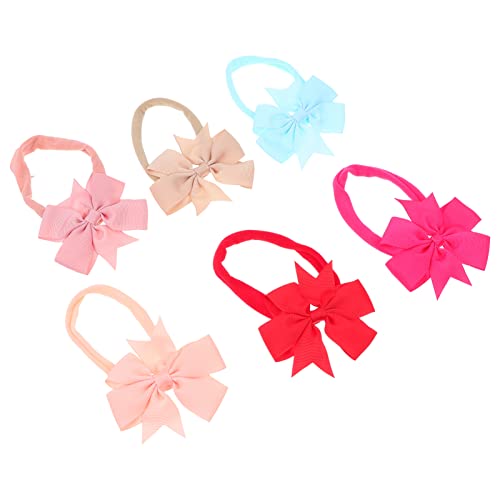 BATHVEVE 6 Stück Handgemachte Haarbänder mit Schleife Bunte Haarschmuck Accessoires für Kleinkinder Geschenkidee für Mädchen von BATHVEVE