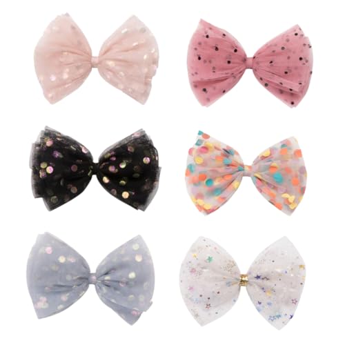 BATHVEVE 6 Stück Polka Dot Hair Clip groß Bogenclip Haarspange Schleife Haarzubehör Bowknot-Haarnadel Haarklammern Haarspangen Mode Bughaarnadel Mädchen beugt sich für Haare Gittergewebe BATHVEVE 6 Stück Polka Dot Hair Clip groß Bogenclip Haarspange Schleife Haarzubehör Bowknot-Haarnadel Haarklammern Haarspangen Mode Bughaarnadel Mädchen beugt sich für Haare Gittergewebe von BATHVEVE
