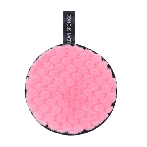 BATHVEVE 6stücke Wiederverwendbare Make-up Puder Puff Reinigungspads Für Frauen Flauschige Gesichtspads Zufälligen Farben Für Sanfte Make-up-entfernung Und Gesichtsreinigung von BATHVEVE