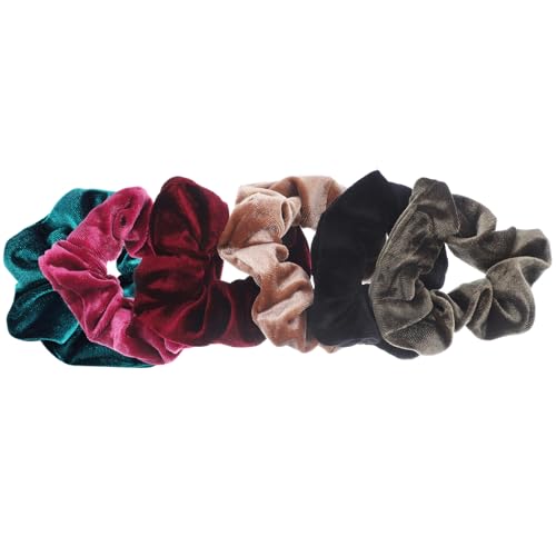 BATHVEVE 6stücke Elastische Haargummis Für Damen Und Mädchen Mit Samtiger Textur Zum Fixieren Von Pferdeschwänzen Und Vielseitig Einsetzbar von BATHVEVE