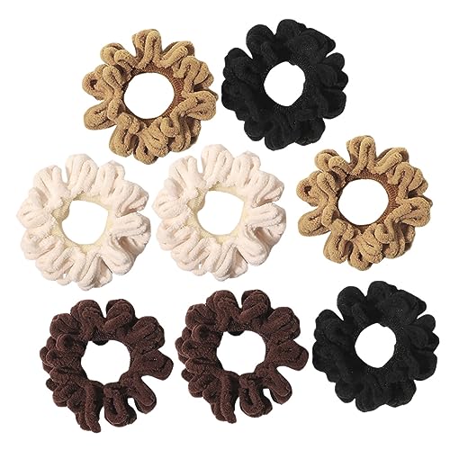 BATHVEVE 8stücke Elastische Haarbänder Für Mädchen Und Frauen Dehnbare Haargummis Aus Stoff Für Mittellanges Langes Haar Praktische Haaraccessoires Für Alltag Und Partys von BATHVEVE