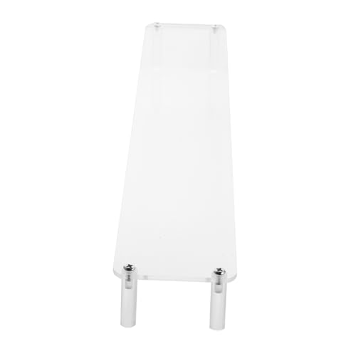 BATHVEVE Acryl Display Regal Einlagig Klarer Aufbewahrungsständer für Figuren Puppen Modellhalter Desktop Organizer für Zuhause und DIY Sammlerstücke von BATHVEVE