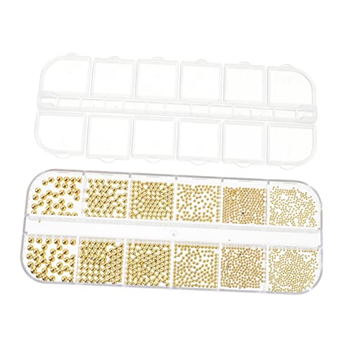 BATHVEVE Box Mit Nail Art Ornament Stahlperlen Für Finger Nägel Diy Maniküre Schmuck Für Mädchen Stahlperlen Decor Für Handy Planer Notizbuch Fotoalbum Einfach Anzuwenden Langlebig von BATHVEVE