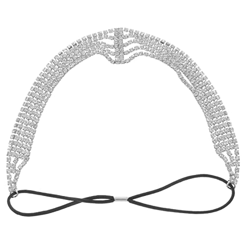 BATHVEVE Multi Layered Elastic Rhinestone Headband Für Frauen Hochzeits Haarschmuck Elastisches Stirnband Mit Strasssteinen Für Hochzeiten Partys Und Besondere Anlässe von BATHVEVE
