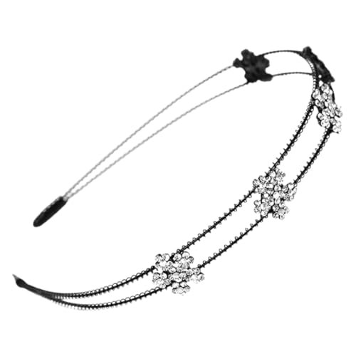 BATHVEVE Damen Haarreif mit Doppelter Metallschicht und Funkelnden Strassblumen Stylisches Robustes Stirnband für Gesichtswäsche und Festliche Anlässe Leichter Kopfschmuck BATHVEVE Damen Haarreif mit Doppelter Metallschicht und Funkelnden Strassblumen Stylisches Robustes Stirnband für Gesichtswäsche und Festliche Anlässe Leichter Kopfschmuck von BATHVEVE