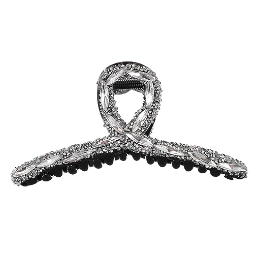 BATHVEVE Diamant-haarspange Diamant -kopfbedeckung Klein Frauen Haarklammer Haare Halten Lockig Haarklemme Klemmbackenclip Haare Frauen Haarklammern Strand Strasssteine Silber von BATHVEVE