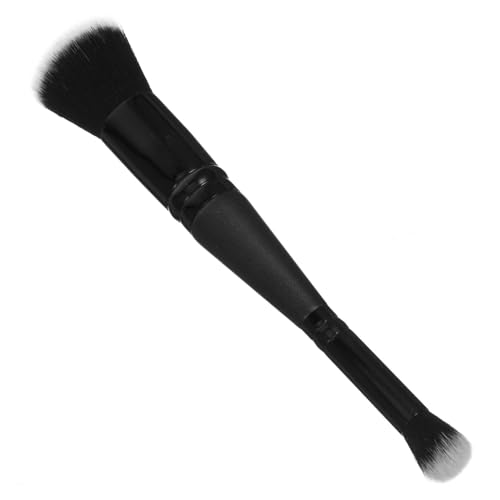 BATHVEVE Doppelseitiger Foundation Pinsel Flüssig Make up Pinsel Tragbar Präzise Anwendung Frauen Kosmetikpinsel mit Dichten Borsten für Gleichmäßiges Verblenden und Einfache Reinigung von BATHVEVE
