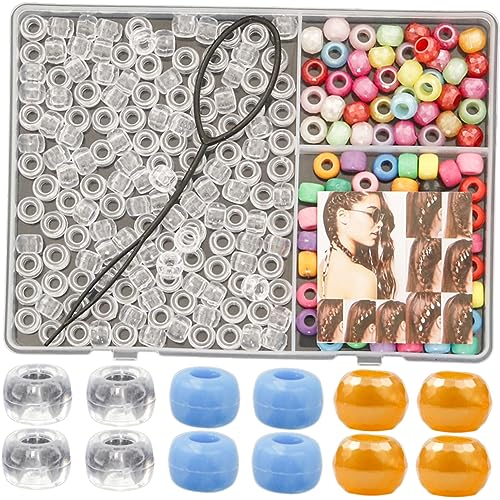 BATHVEVE Dreadlocks Haarperlen Bunte Haarschmuck Perlen für Zöpfe und Dreadlocks DIY Zubehör für Kreative Frisuren Sicher und Haarschonend zum mit Freunden von BATHVEVE