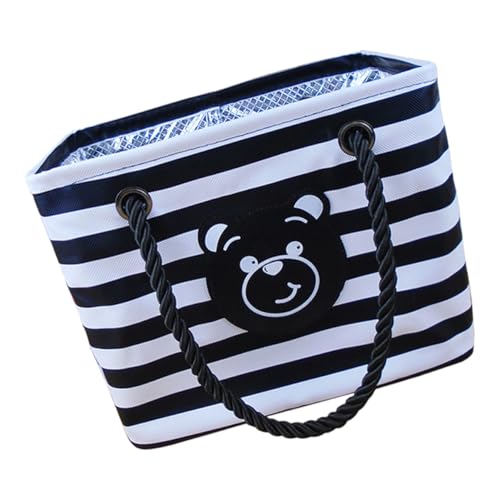 BATHVEVE Adorable Wasserfeste Dusch Toilettentasche Tragbare Große Aufbewahrungstasche Für Herren Und Damen Hochwertiger Bad Organizer Schwarz Und Weiß von BATHVEVE