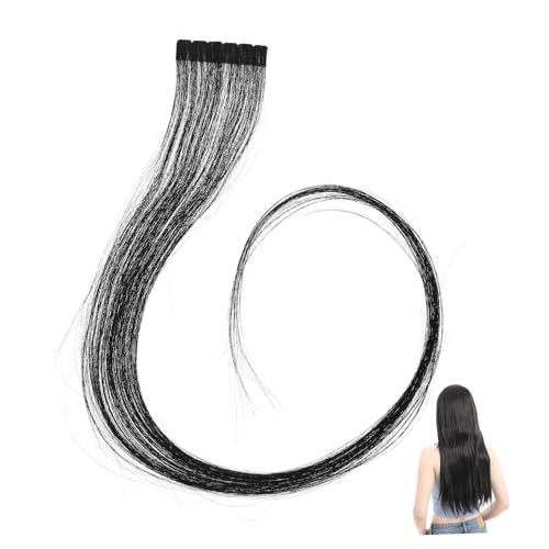 BATHVEVE Echthaar Tape-in Haarverlängerungen Für Damen Schwarz Langlebig Wiederverwendbar Sofort Mehr Volumen Für Tägliche Anwendungen von BATHVEVE