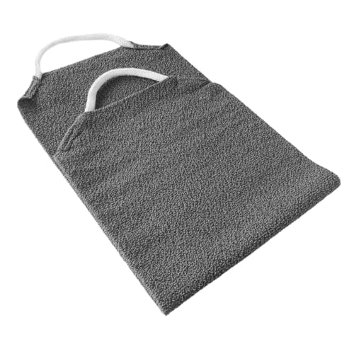 BATHVEVE Elastisches Peelingtuch für Körperpeeling Rückenwascher Wiederverwendbares Handtuch für Schlafsaal Tiefgrau Strapazierfähiges Design Einfache von BATHVEVE