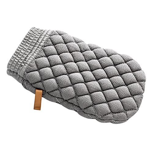 BATHVEVE Exfolierendes Badetuch für Männer Doppelseitiger Körperpeeling Waschlappen für Rücken und Körperreinigung Leicht und Platzsparend von BATHVEVE