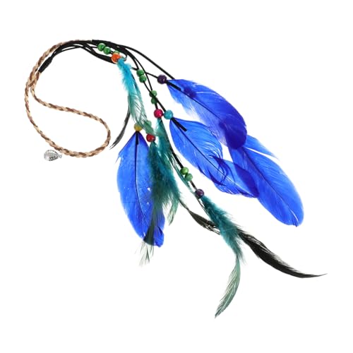 BATHVEVE Kopfschmuck Böhmisches Feder Stirnband Für Frauen Karneval Bohemian Haarband Hippie Kopfschmuck Zur Partydekoration von BATHVEVE