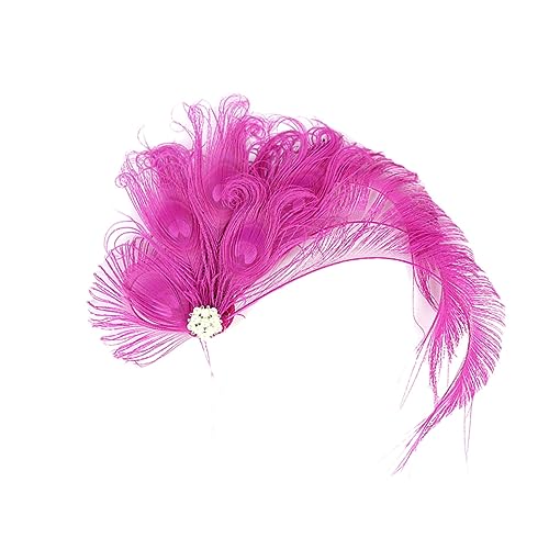 BATHVEVE Braut-haarclip Mit Federn Und Strass Elegante Haarspangen Für Hochzeiten Hochwertige Haarnadeln Für Bräute Und Brautjungfern Rosafarbene Accessoires Für Festliche Anlässe von BATHVEVE