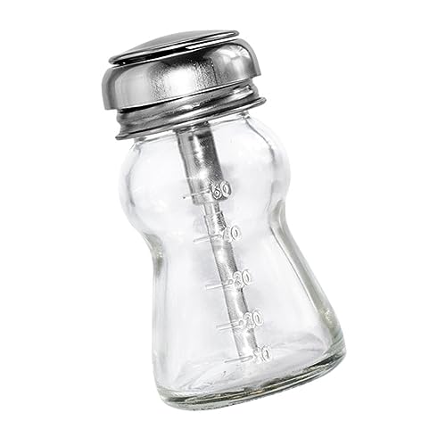 BATHVEVE Glas Pumpflasche Für Nagellackentferner Robuste Glasflasche Mit Pumpe Wiederverwendbare Aufbewahrungsflasche Für Nagelcleaner Und Make-up-entferner von BATHVEVE