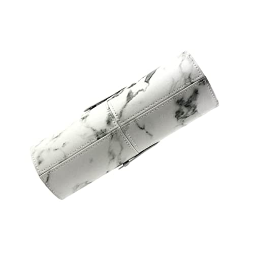 BATHVEVE Große Marbling Kosmetiktasche Tragbarer Make Up Pinsel Organizer aus PU Leicht Kompakt für Zuhause und Reisen für Damen Kosmetikbedarf von BATHVEVE