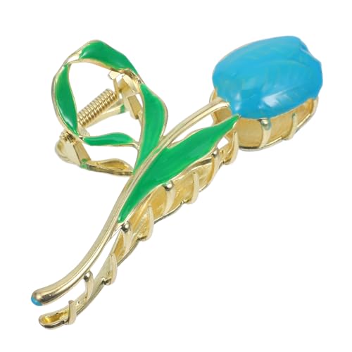 BATHVEVE Haarklammer Mit Tulpenblüte Für Frauen Frisuren-accessoire Aus Blumen-design Rutschfeste Haar-klammern Für Zeremonien Geburtstage Und Alltag von BATHVEVE