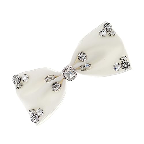 BATHVEVE Haarnadeln Mit Schleife Und Strasssteinen Haarspangen Für Pferdeschwanzschleife Haarschmuck Mit Schleife Für Mädchen Tuch Haarspangen Pferdeschwanz Haar Dekore Clips von BATHVEVE
