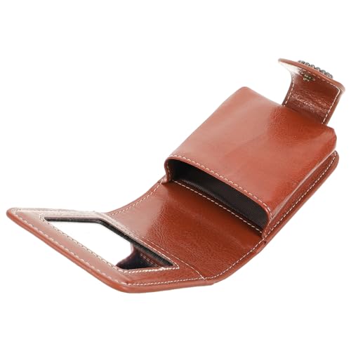 BATHVEVE Mini Lippenstift Tasche mit Integriertem Spiegel Tragbares Kosmetiktäschchen für Damen Kompakte Make Up Aufbewahrung Praktische Lippenstift Hülle für Geldbörse und Handtasche von BATHVEVE