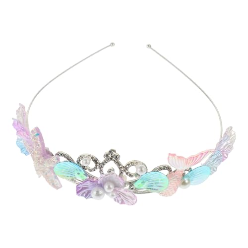 BATHVEVE Muschel Meerjungfrau Haarband mit Strasssteinen Verstellbar für Mädchen Party Haarschmuck Einzigartiges Design von BATHVEVE