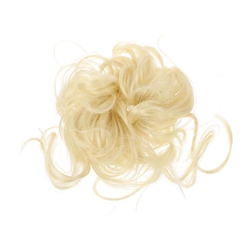 BATHVEVE Haarteil Für Frauen Messy Bun Dutt Fake Bun Haarknoten Scrunchies Haarteil Curly Dutt Chignon Mit Gummiband von BATHVEVE