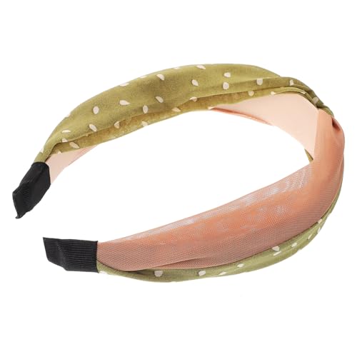 BATHVEVE Stoff-stirnband Für Damen Mit Breiter Krempe Und Punkten Rutschfestes Haarband Aus Zartem Material Für Frauen Und Mädchen Grün von BATHVEVE