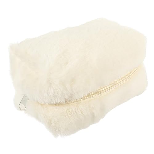 BATHVEVE Reise Kosmetiktasche aus Plüsch Tragbare Schminktasche für Damen Multifunktionale Toiletry Organizer für Lippenstift Zahnbürste und Mehr für Reisen und Alltag von BATHVEVE